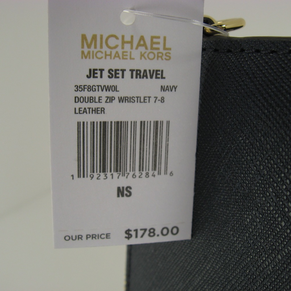 MICHAEL KORS JET SET DOUBLE ZIP WRISTLET WALLET - Picture 8 of 8